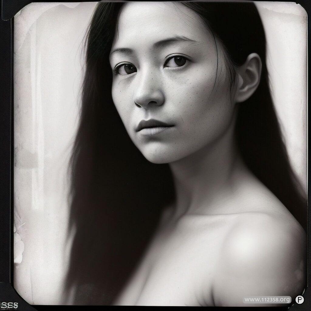 Portret w stylu dawnej fotografii kolodionowej, wygenerowany przez AI, wariant 5