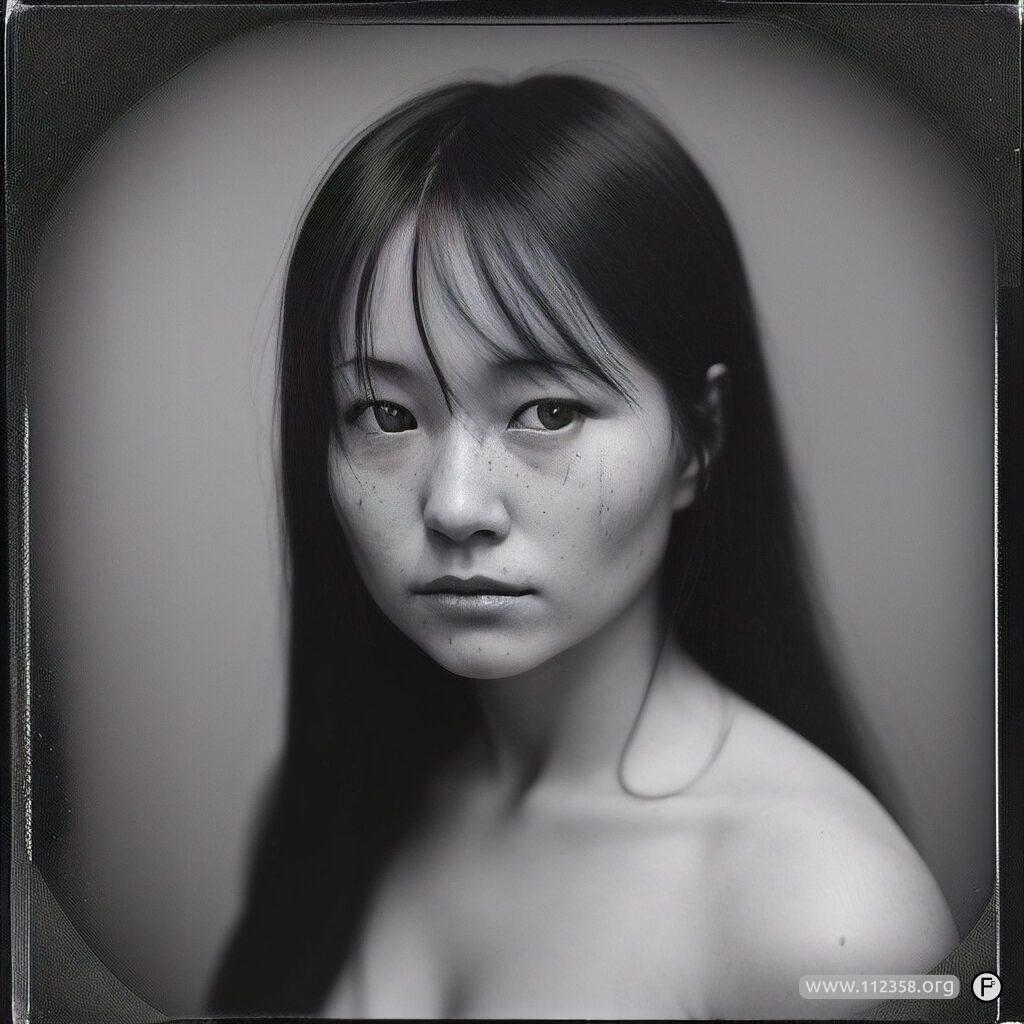 Portret w stylu dawnej fotografii kolodionowej, wygenerowany przez AI, wariant 6